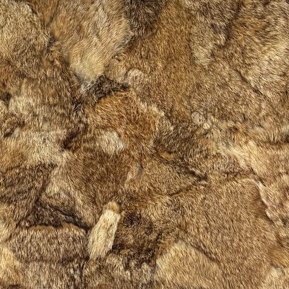 Vintage 100% Dyed Rabbit Fur Quiet Luxury Mob Wife Soft Fuzzy Coat Women's M - Picture 11 of 11